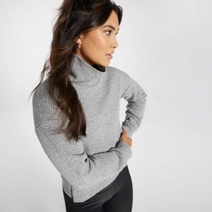 CALIA Lunar Jacquard Funnel neck Sweater